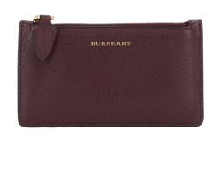 Burberry Card Purse, Leather, Burgundy, MIR, DB/B, 1*